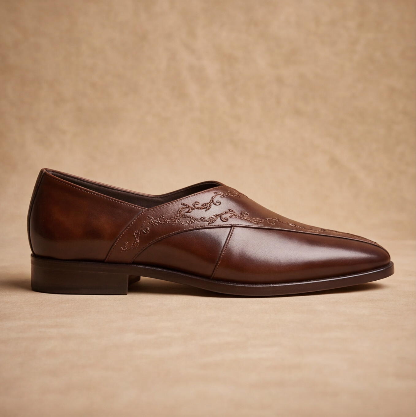 Brown Handmade Peshawari Shoes