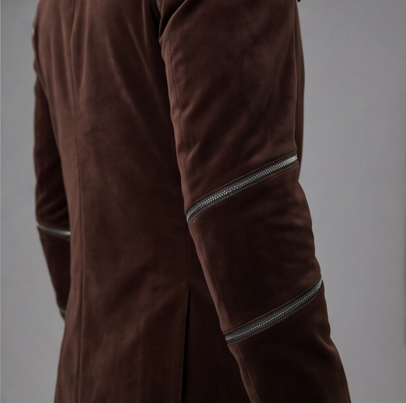 Brown Velvet Designer Blazer