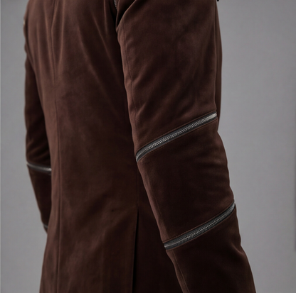 Brown Velvet Designer Blazer