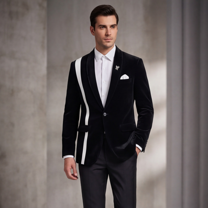 Black Velvet Designer Blazer
