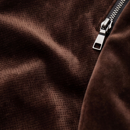Brown Velvet Designer Blazer