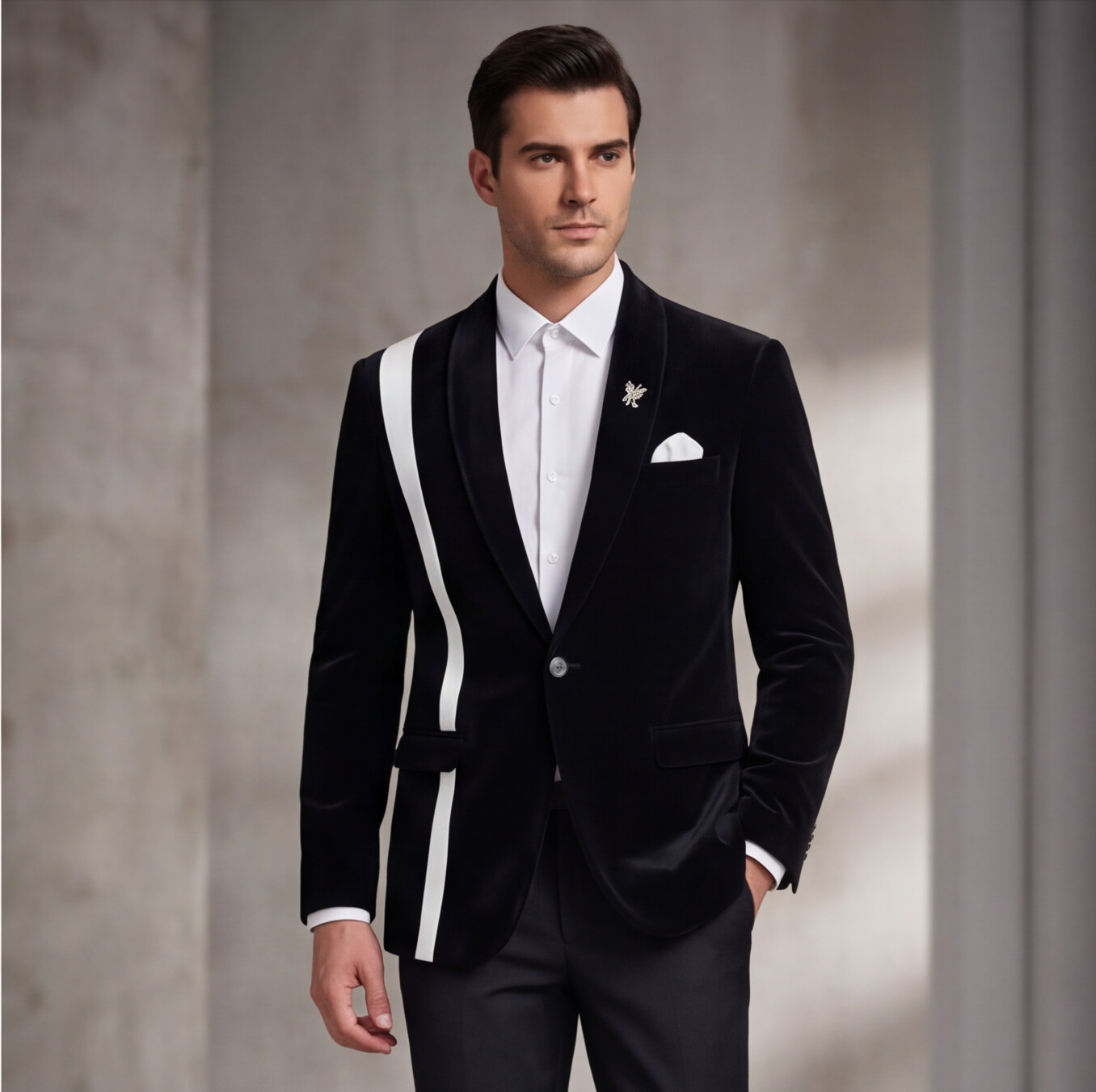 Black Velvet Designer Blazer
