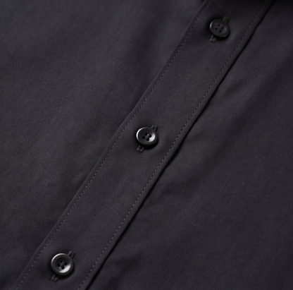 Black Hand Embroidered Designer Shirt