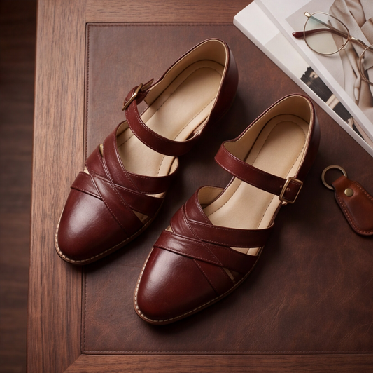 Tan Handmade Slip-On Shoes