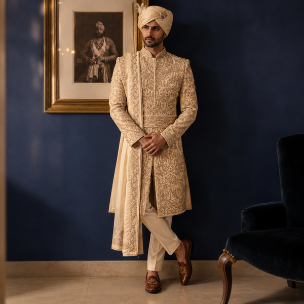 BA1 Embroidered Sherwani