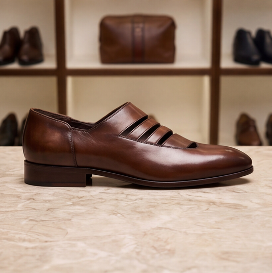 Brown Handmade Peshawari Shoes