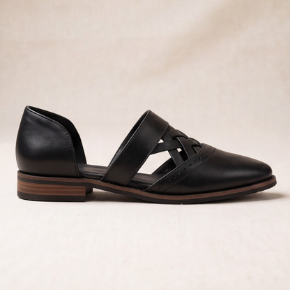 Black Hand Made Slip-On Shoes