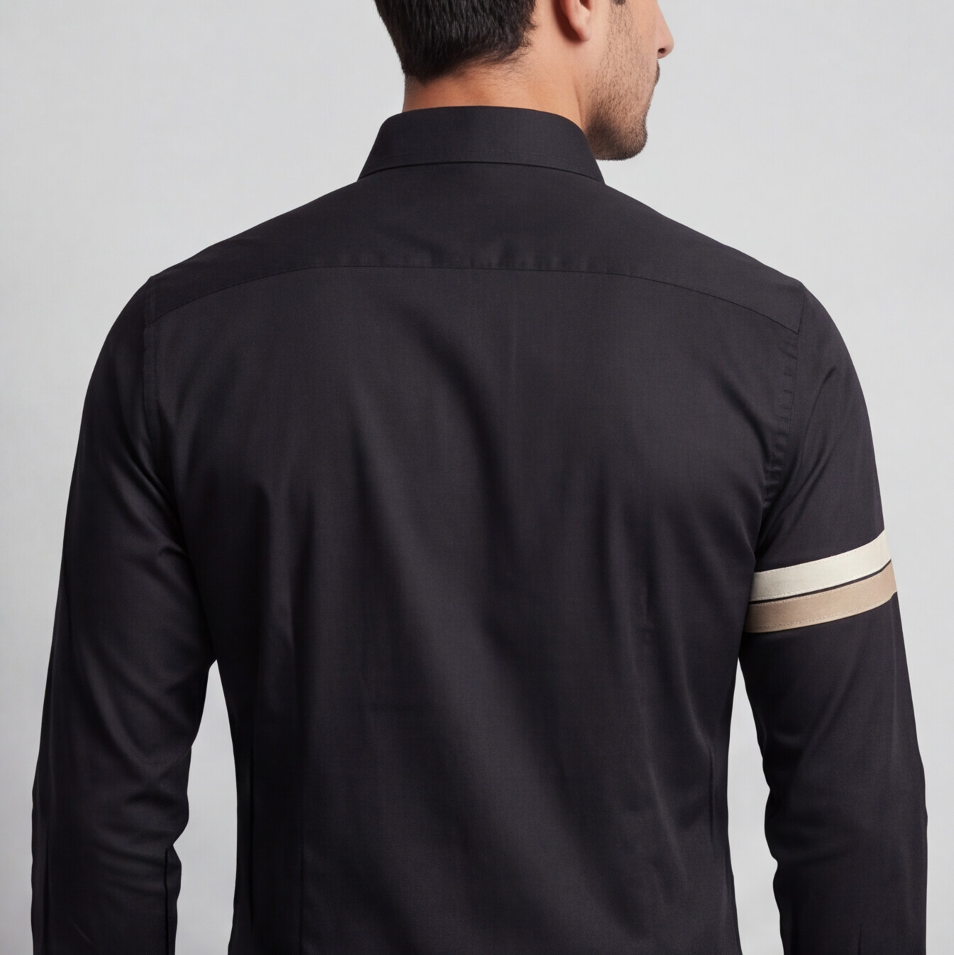 Black Asymmetrical Designer Shirt