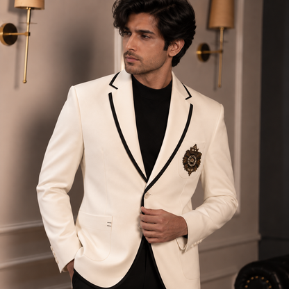 White & Black Designer Blazer