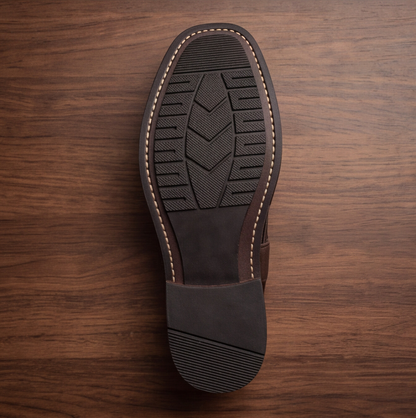 Brown Hand Made Embroidered Peshawari Shoes