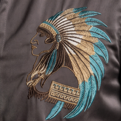 Black King Face Motif Designer Shirt