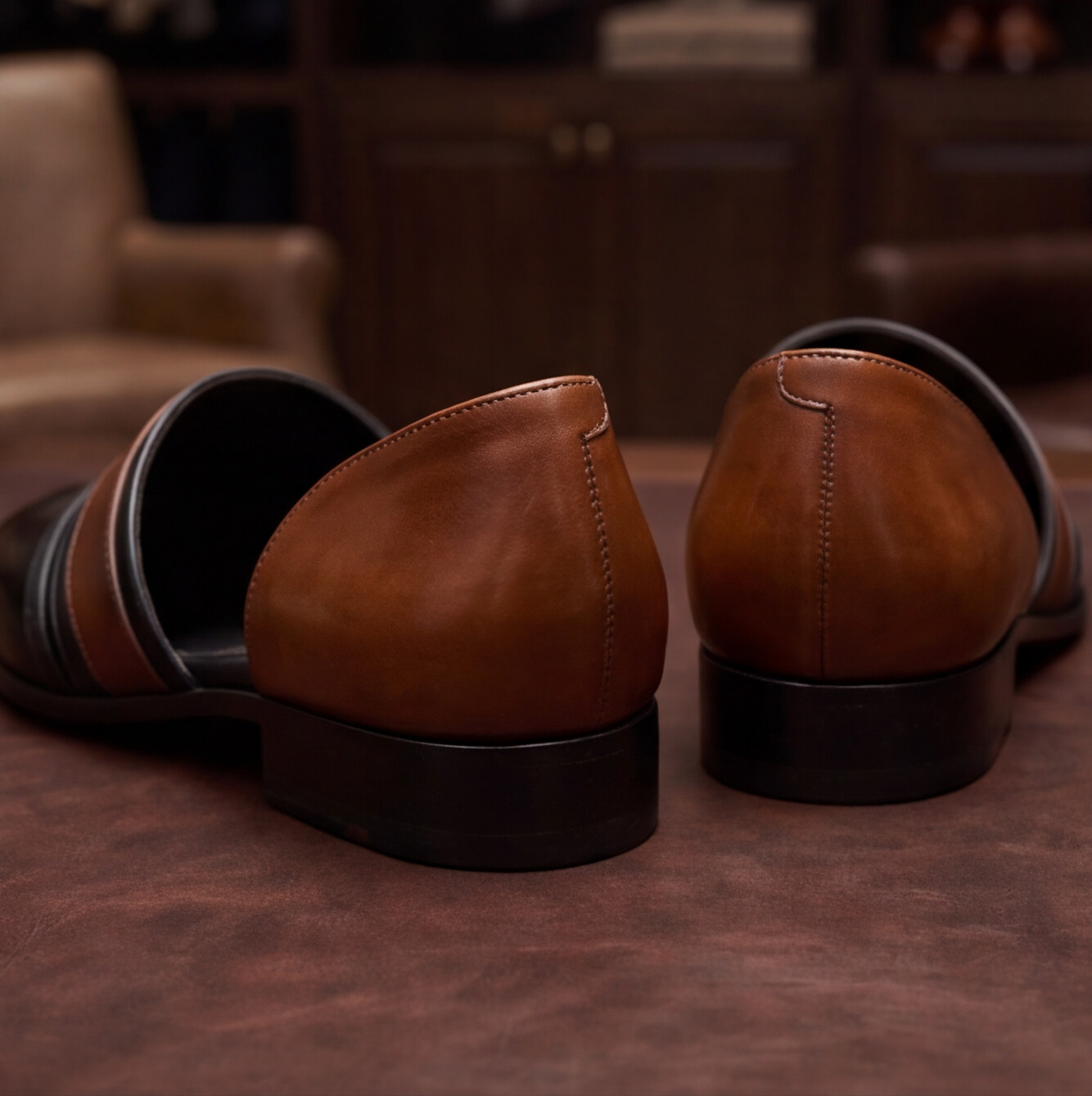 Black Handmade Peshawari Shoes