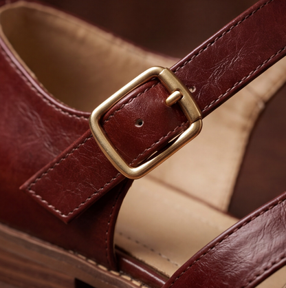Tan Handmade Slip-On Shoes