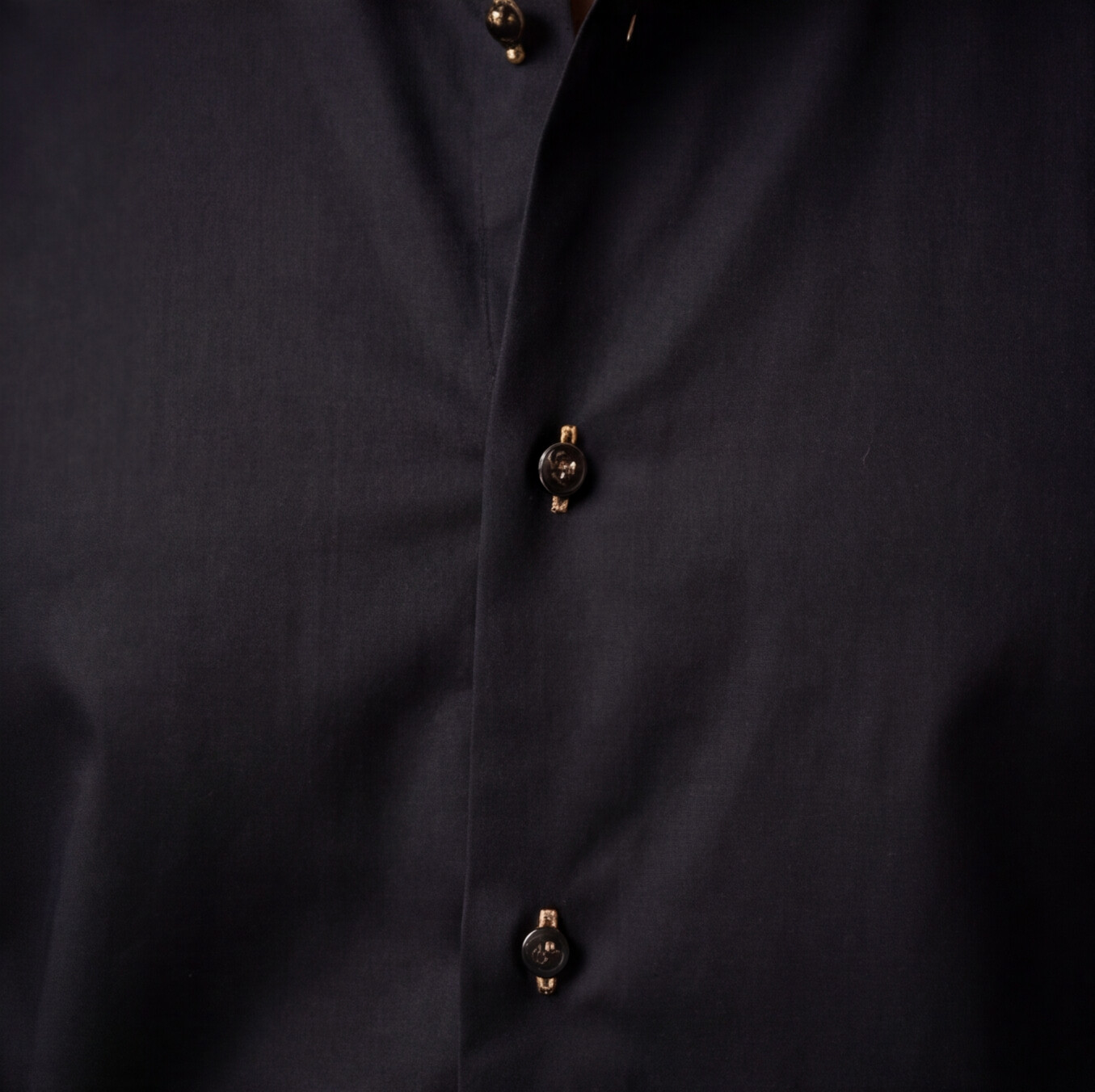 Black Floral Work Designer Shirt