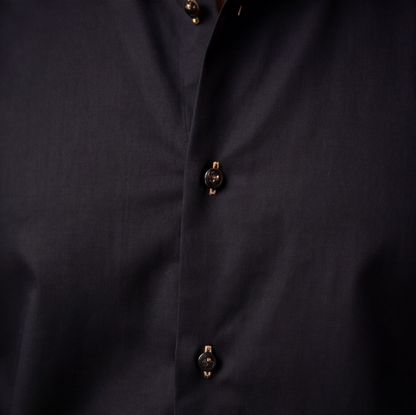 Black Floral Work Designer Shirt