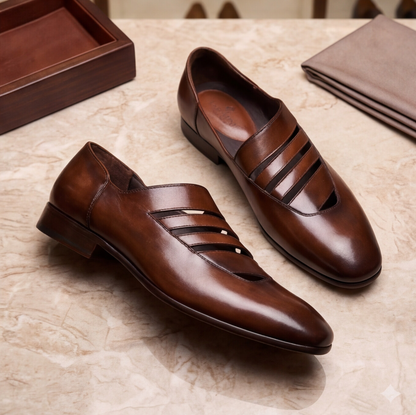 Brown Handmade Peshawari Shoes
