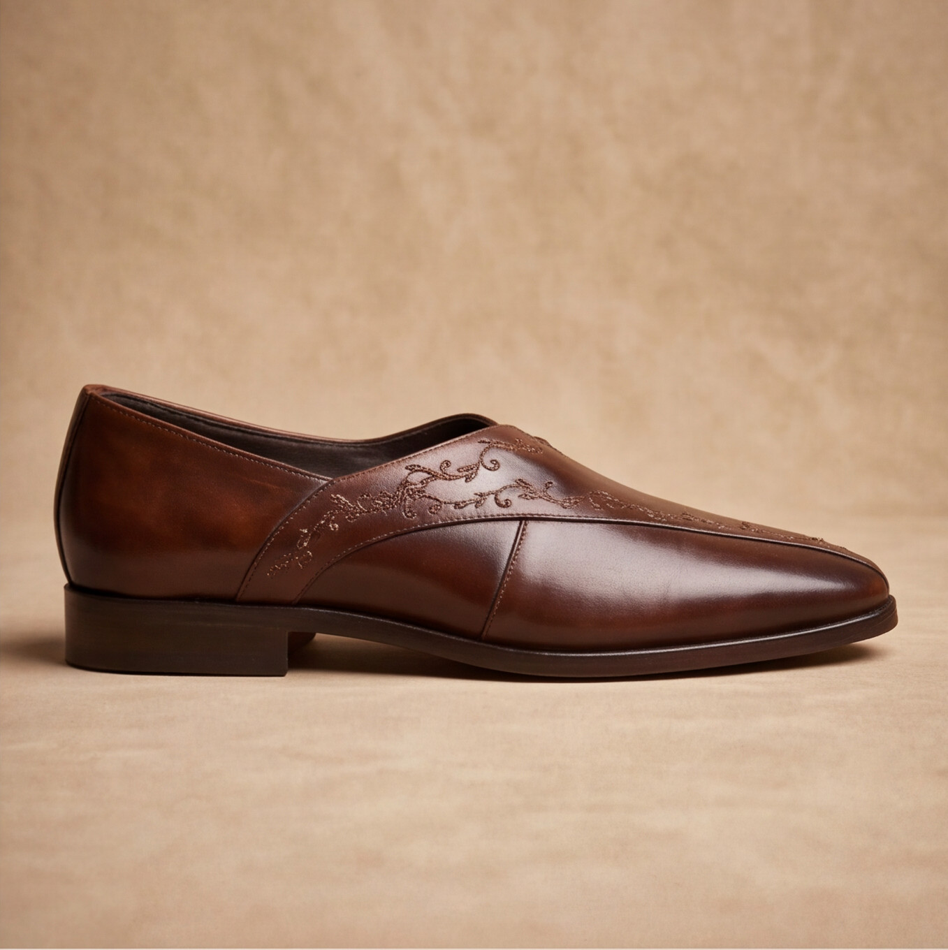 Brown Handmade Peshawari Shoes