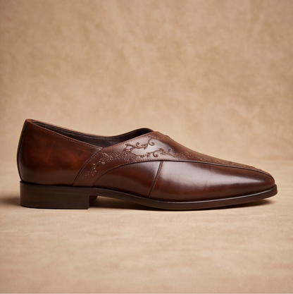 Brown Handmade Peshawari Shoes