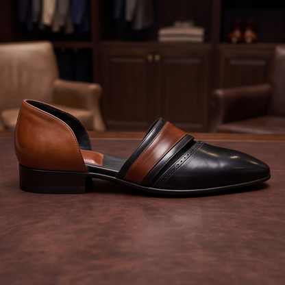Black Handmade Peshawari Shoes