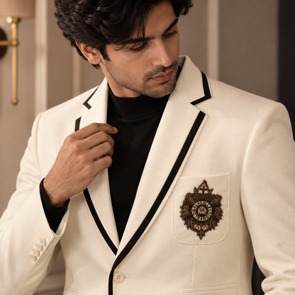 White & Black Designer Blazer