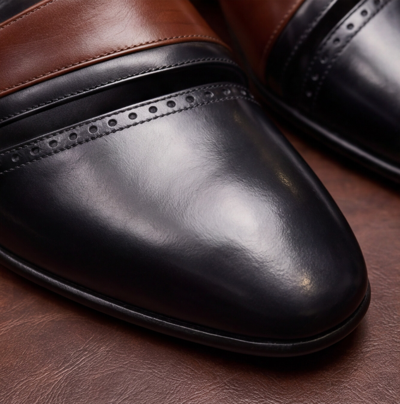 Black Handmade Peshawari Shoes