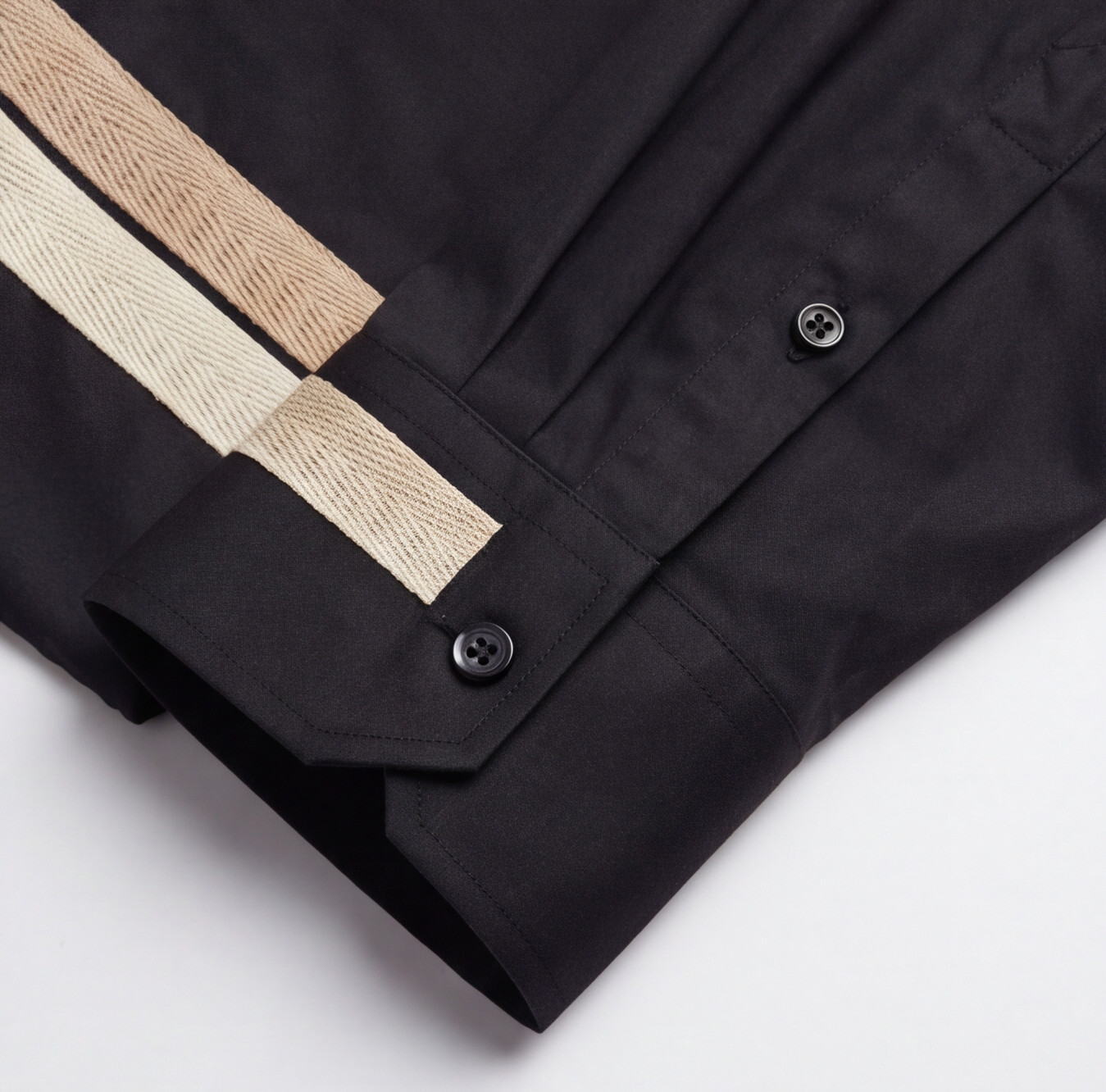 Black Asymmetrical Designer Shirt