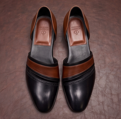 Black Handmade Peshawari Shoes
