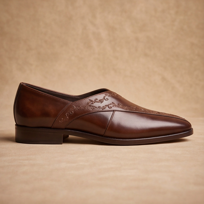 Brown Handmade Peshawari Shoes