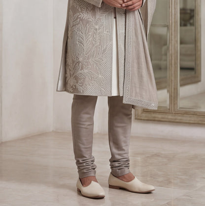 Dark Rose Gold Embroidered Sherwani
