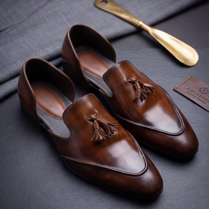 Brown Handmade Peshawari Shoes