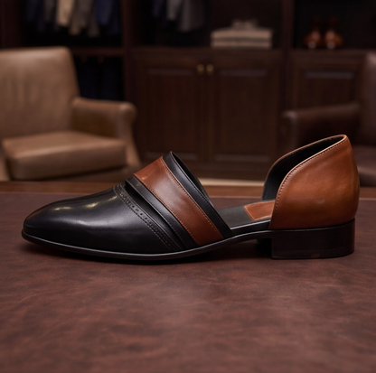 Black Handmade Peshawari Shoes